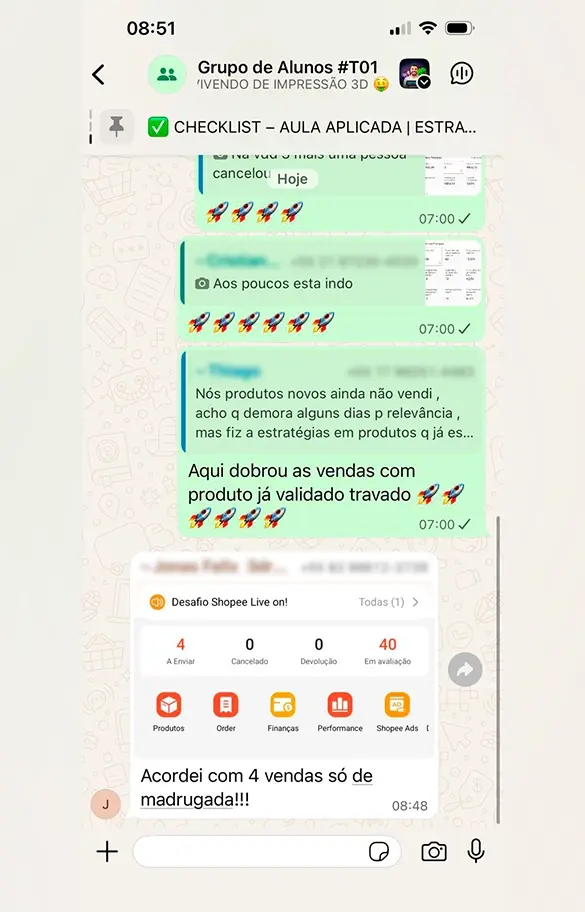 Depoimento de aluno 3